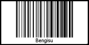 Der Voname Bengisu als Barcode und QR-Code