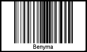 Barcode des Vornamen Benyma