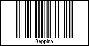 Beppina als Barcode und QR-Code