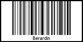 Barcode-Foto von Berardin