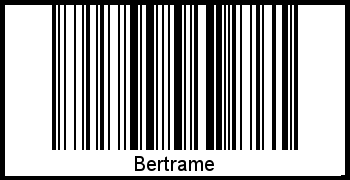 Interpretation von Bertrame als Barcode