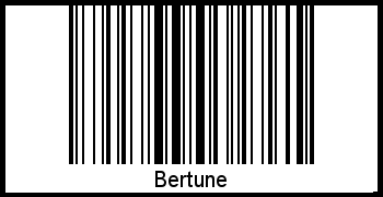 Bertune als Barcode und QR-Code