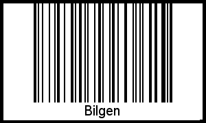 Der Voname Bilgen als Barcode und QR-Code