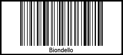 Interpretation von Biondello als Barcode