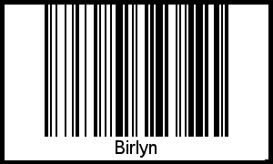 Barcode des Vornamen Birlyn