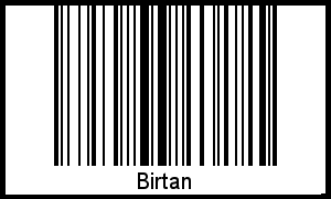 Interpretation von Birtan als Barcode