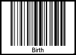 Interpretation von Birth als Barcode