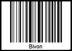 Interpretation von Bivon als Barcode