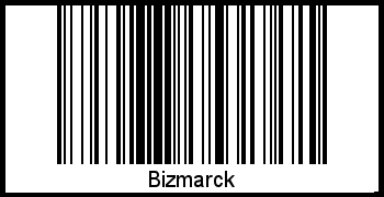 Der Voname Bizmarck als Barcode und QR-Code