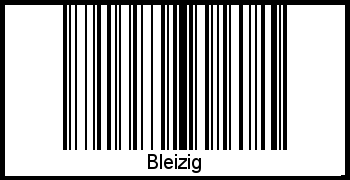 Interpretation von Bleizig als Barcode