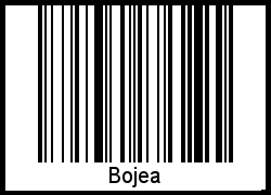 Barcode des Vornamen Bojea