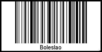 Barcode des Vornamen Boleslao