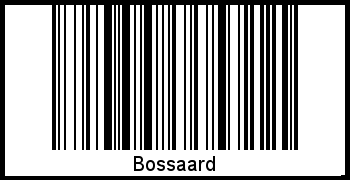 Der Voname Bossaard als Barcode und QR-Code