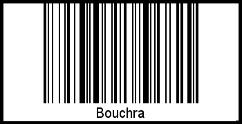 Bouchra als Barcode und QR-Code