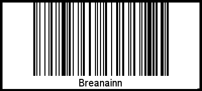 Breanainn als Barcode und QR-Code