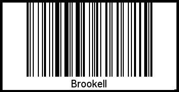 Barcode des Vornamen Brookell