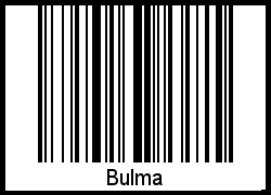 Der Voname Bulma als Barcode und QR-Code