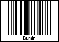 Interpretation von Bumin als Barcode