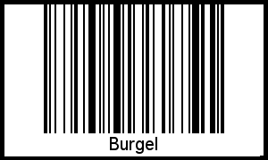 Burgel als Barcode und QR-Code