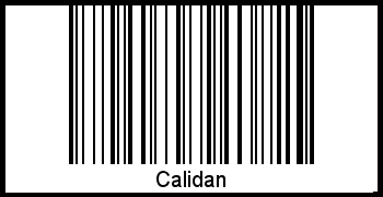 Interpretation von Calidan als Barcode