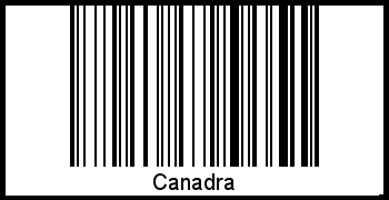 Interpretation von Canadra als Barcode