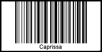 Caprissa als Barcode und QR-Code