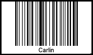 Der Voname Carlin als Barcode und QR-Code