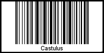 Der Voname Castulus als Barcode und QR-Code