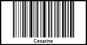 Cesarine als Barcode und QR-Code