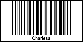 Charlesa als Barcode und QR-Code