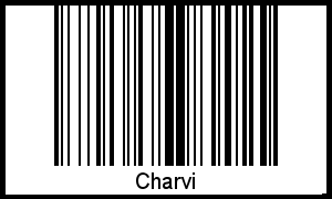 Charvi als Barcode und QR-Code