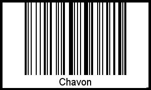 Interpretation von Chavon als Barcode