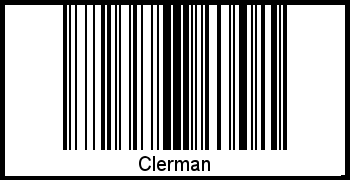 Der Voname Clerman als Barcode und QR-Code