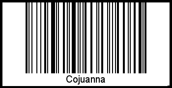 Cojuanna als Barcode und QR-Code