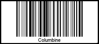 Columbine als Barcode und QR-Code