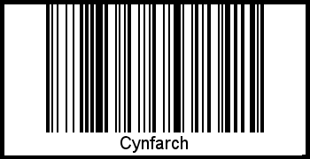 Barcode des Vornamen Cynfarch