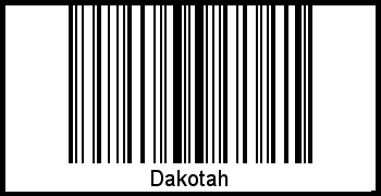 Barcode-Foto von Dakotah