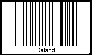 Interpretation von Daland als Barcode