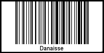 Der Voname Danaisse als Barcode und QR-Code