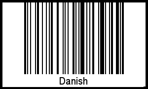 Barcode-Foto von Danish