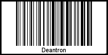 Der Voname Deantron als Barcode und QR-Code