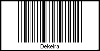 Barcode-Foto von Dekeira