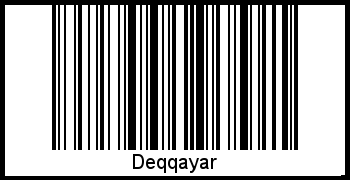 Deqqayar als Barcode und QR-Code