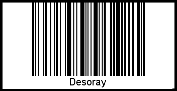 Interpretation von Desoray als Barcode