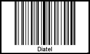 Interpretation von Diatel als Barcode