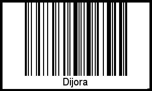 Dijora als Barcode und QR-Code