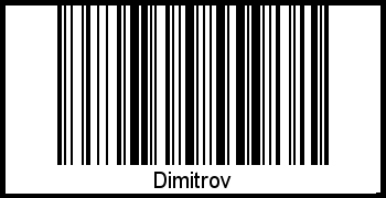 Interpretation von Dimitrov als Barcode