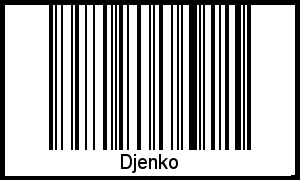 Interpretation von Djenko als Barcode