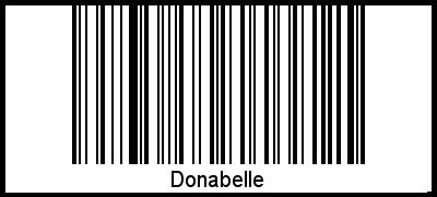 Donabelle als Barcode und QR-Code