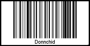 Interpretation von Donnchid als Barcode